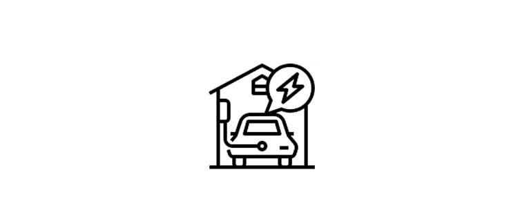 BMW home charging icon.