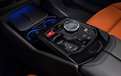 The M-specific center console.