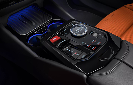 The M-specific center console.