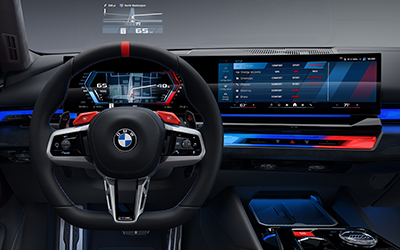  The BMW head-up display.