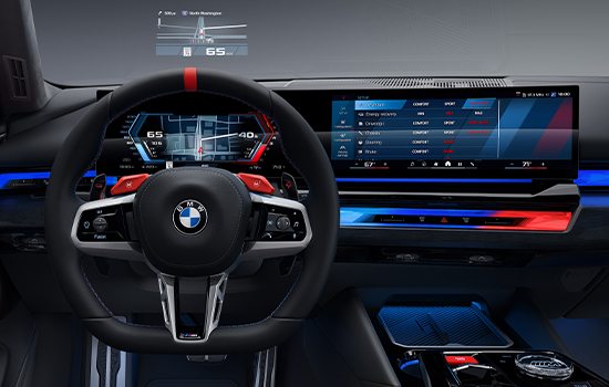  The BMW head-up display.