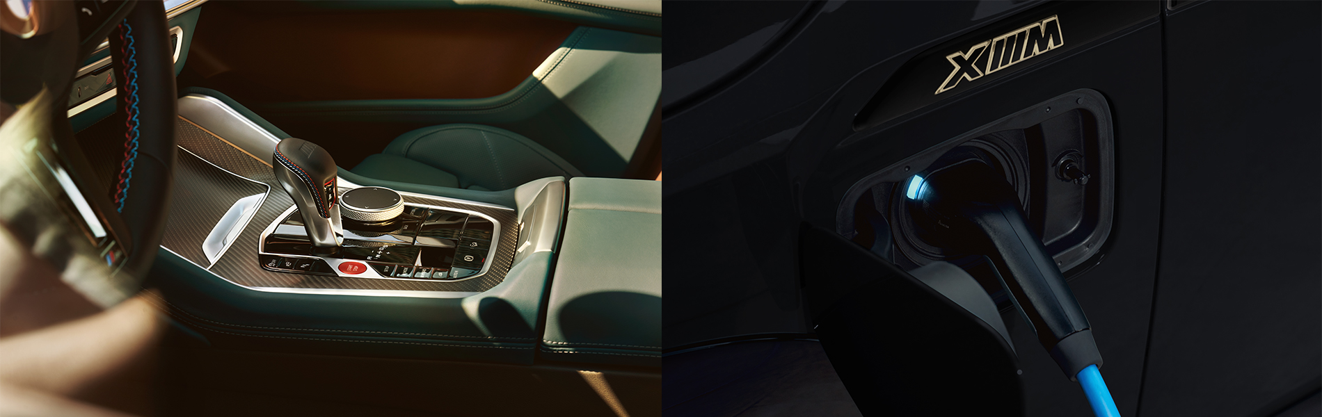 BMW XM Interior shot & Exterior Charging shot.