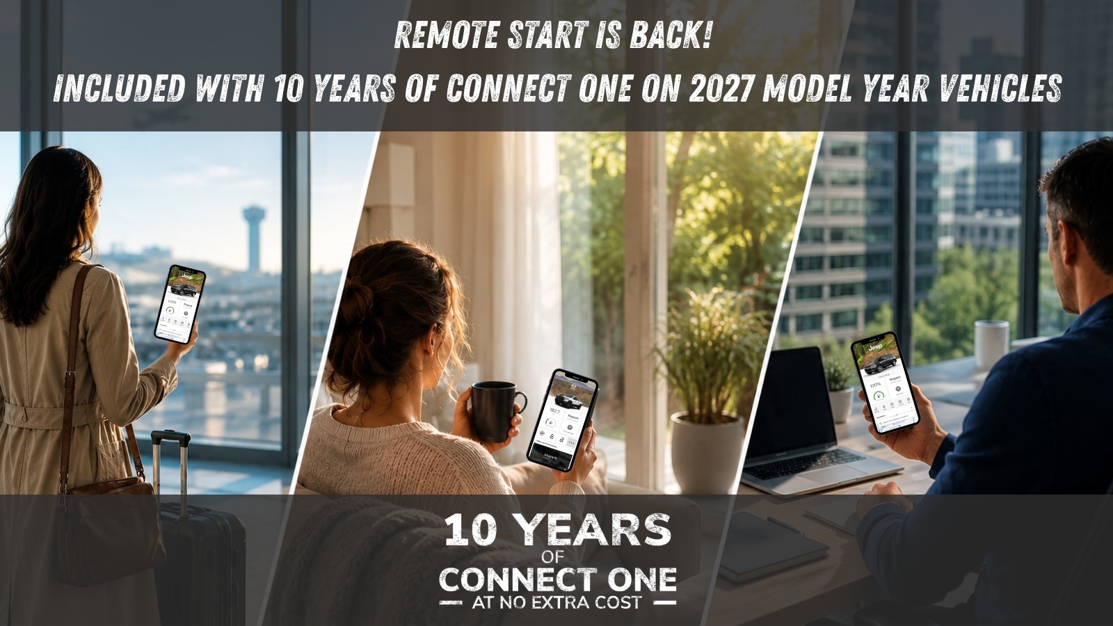Remote start is included on 2027 Model Year Vehicles