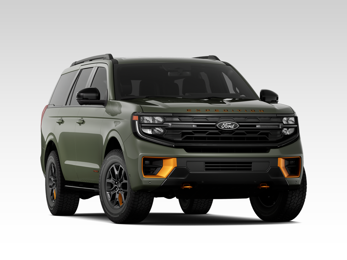 Front three-quarter view of a 2025 Ford Expedition® TREMOR® SUV