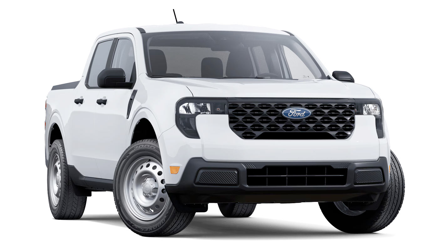 A white Ford Maverick® XL pickup.