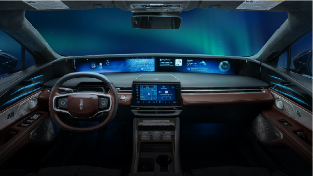 TThe Aurora interior theme inside a 2026 Lincoln Black Label™ Nautilus® SUV.