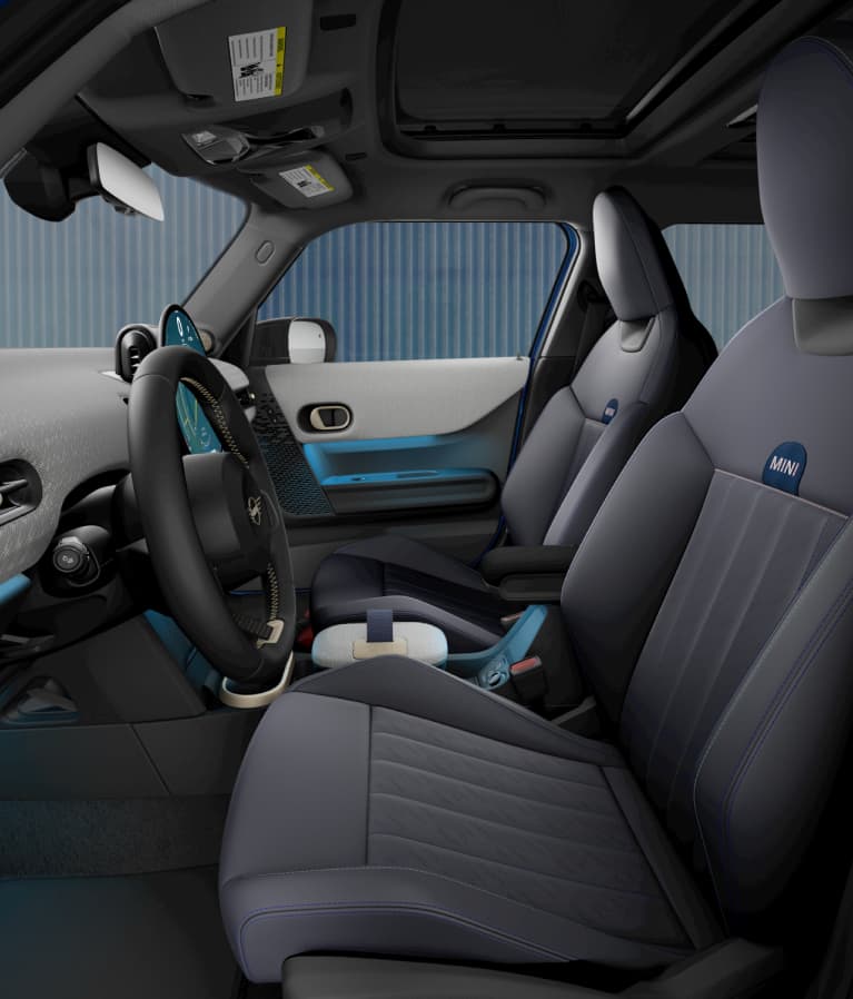An interior view of the MINI Cooper 4 Door.