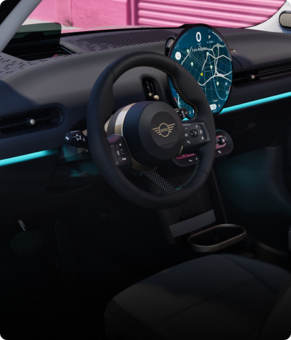 The dashboard of the MINI Cooper 2 Door.