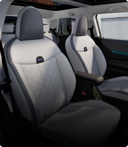 The Sport Seats of the MINI Cooper 2 Door.