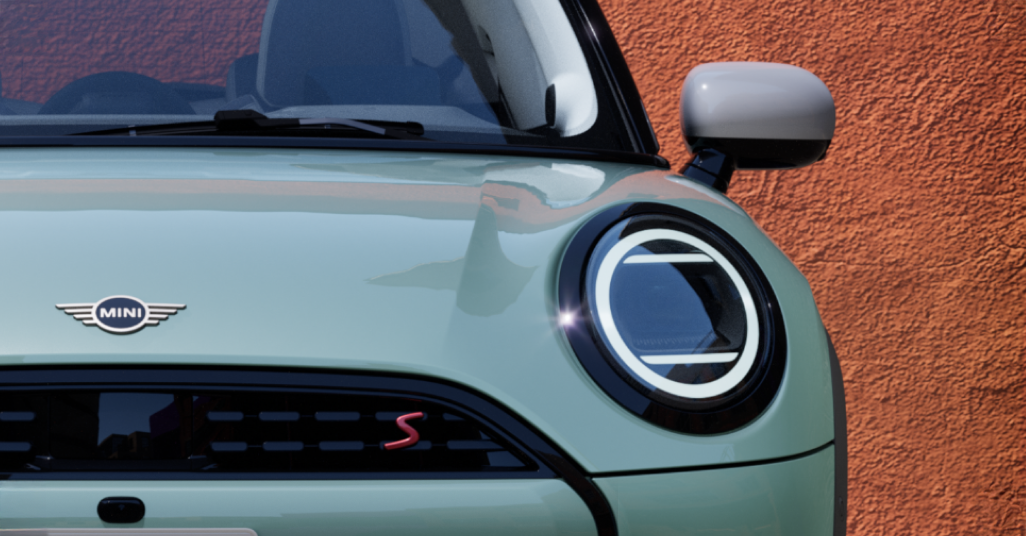 Front driver side view of the MINI Cooper S 2 Door.