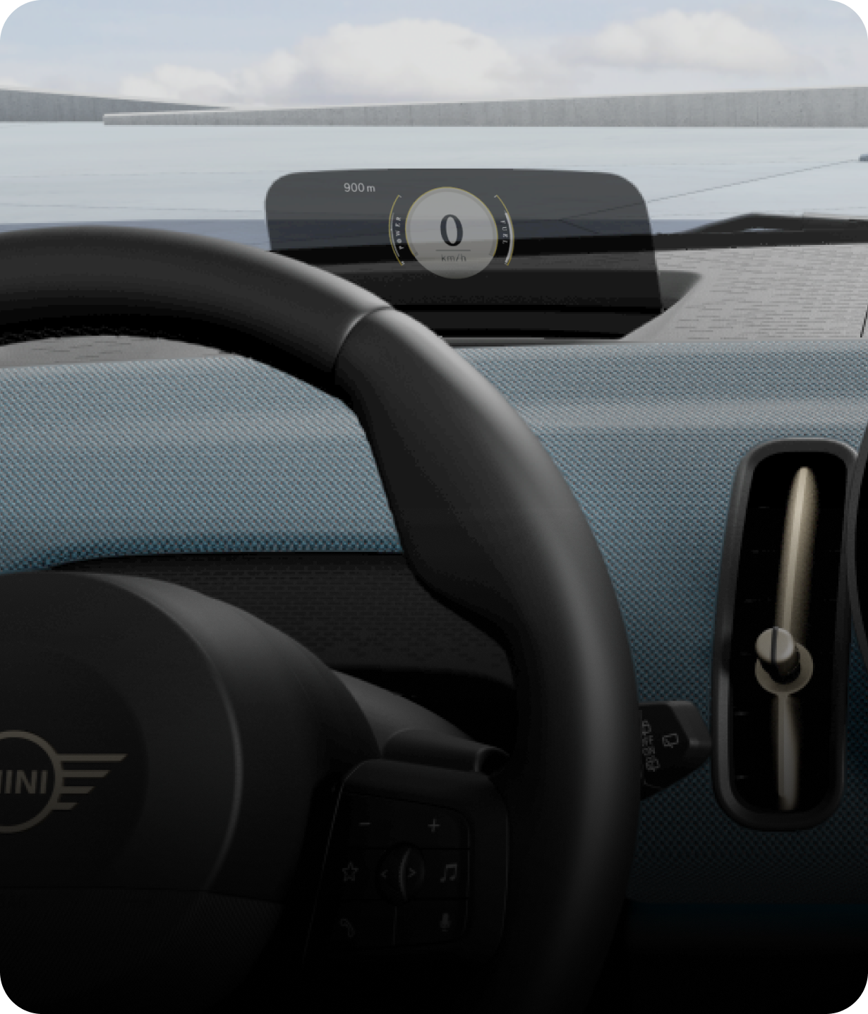 The MINI Head-Up Display of the MINI
Countryman SE ALL4.