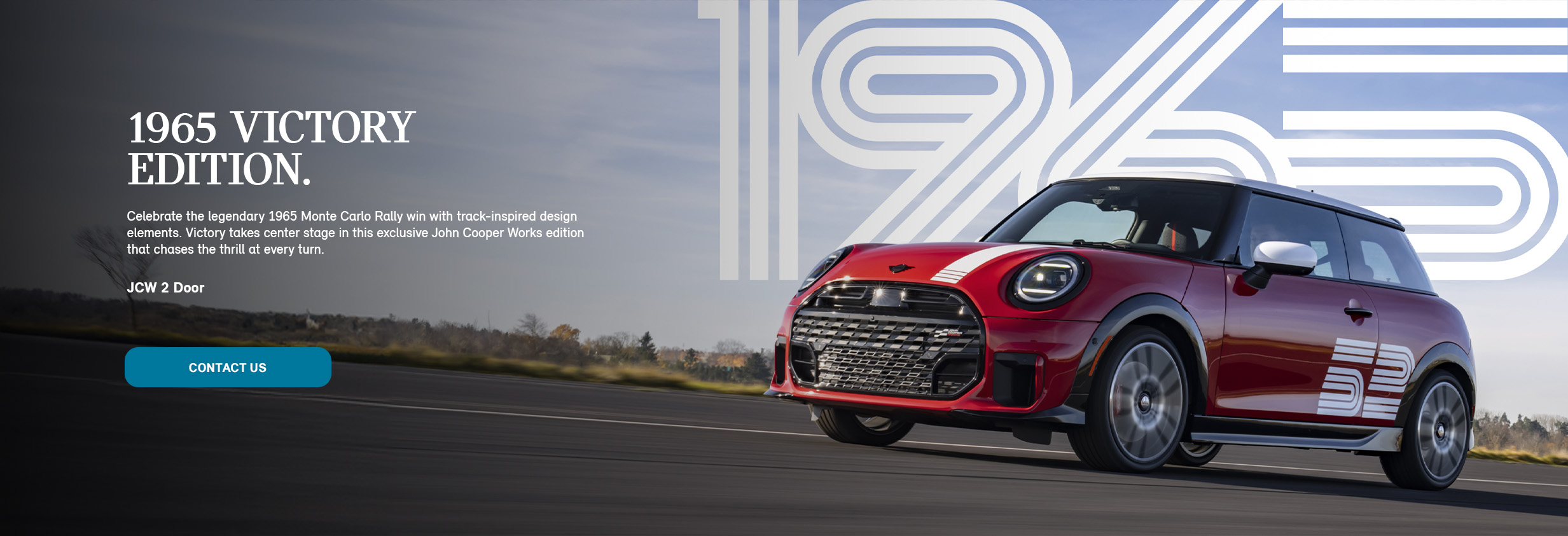  Front and side profile of 2026 JCW 2 Door