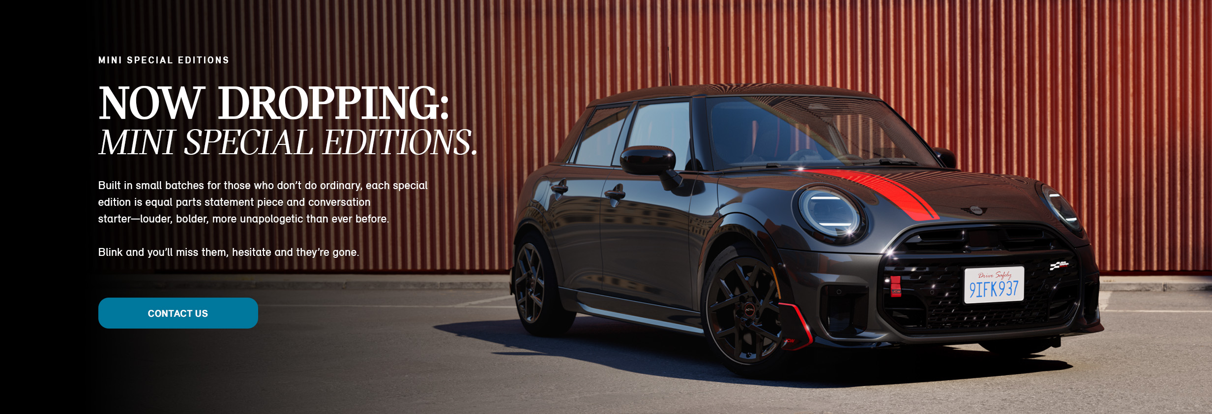  Front and side profile of 2026 Cooper S 4 Door