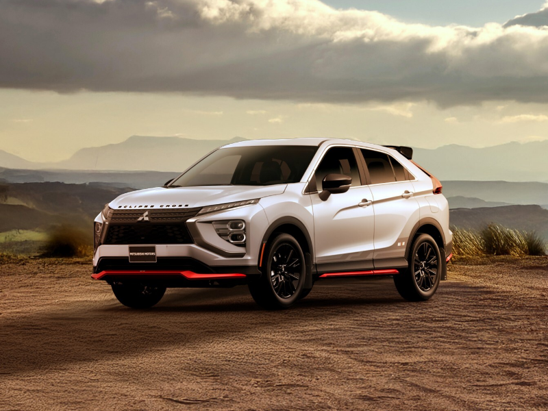Eclipse Cross Ralliart model in a desert