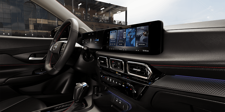 2026 Nissan Z driver in cockpit with black interior