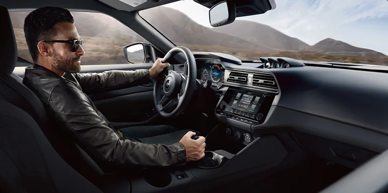 2026 Nissan Z driver in cockpit with black interior