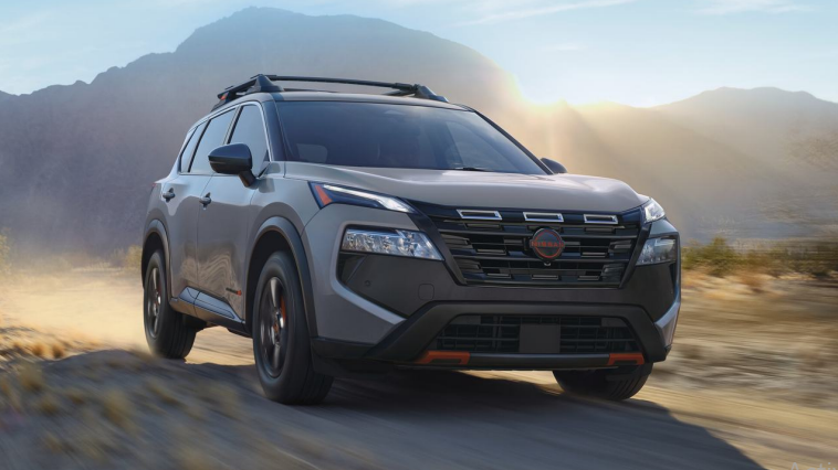 2026 Nissan Rogue interior view featuring child seats