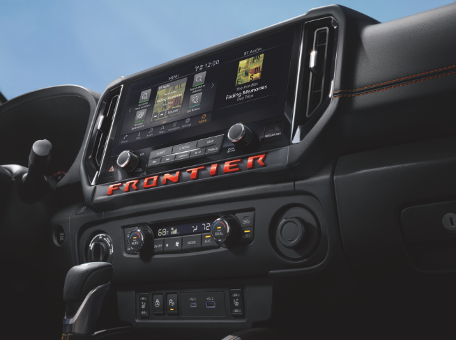 2027 Nissan Frontier front fascia close-up