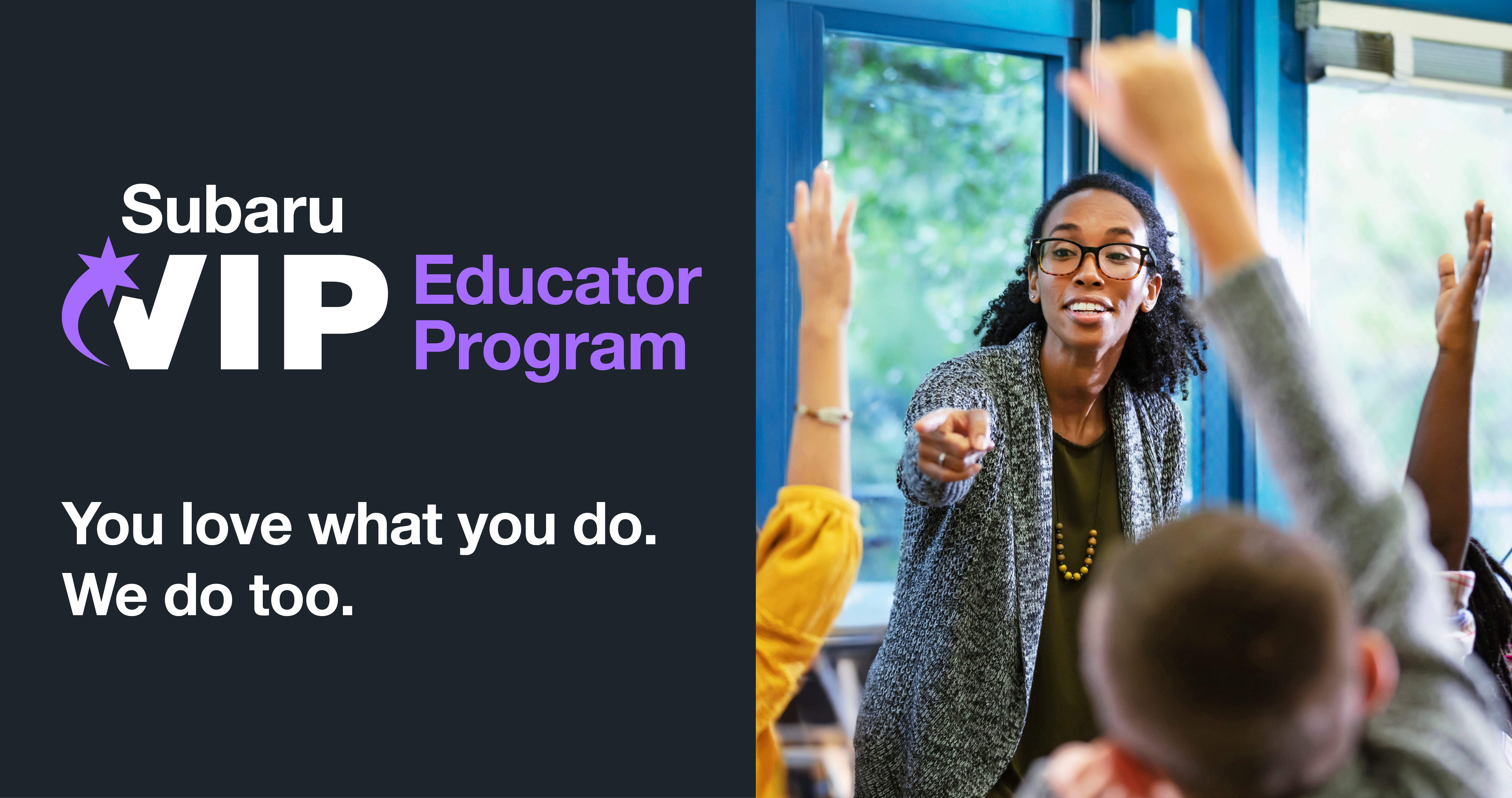 Subaru VIP Educator Program logo.
