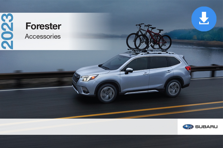 2023 Forester Accessories Brochure cover image