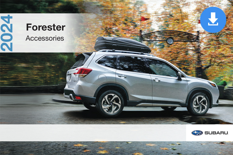 2024 Forester Accessories Brochure cover image