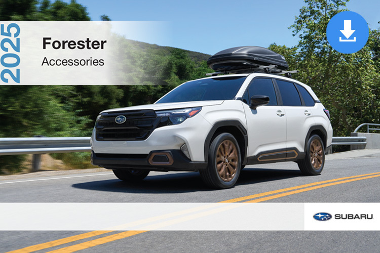 2025 Forester Accessories Brochure cover image