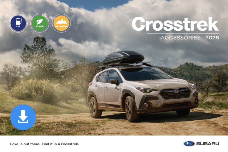 2025 Crosstrek Accessories Brochure cover image