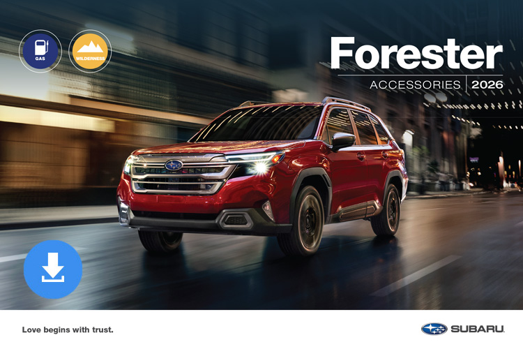 2025 Forester Accessories Brochure cover image