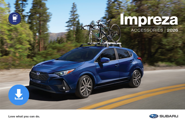 2025 Impreza Accessories Brochure cover image