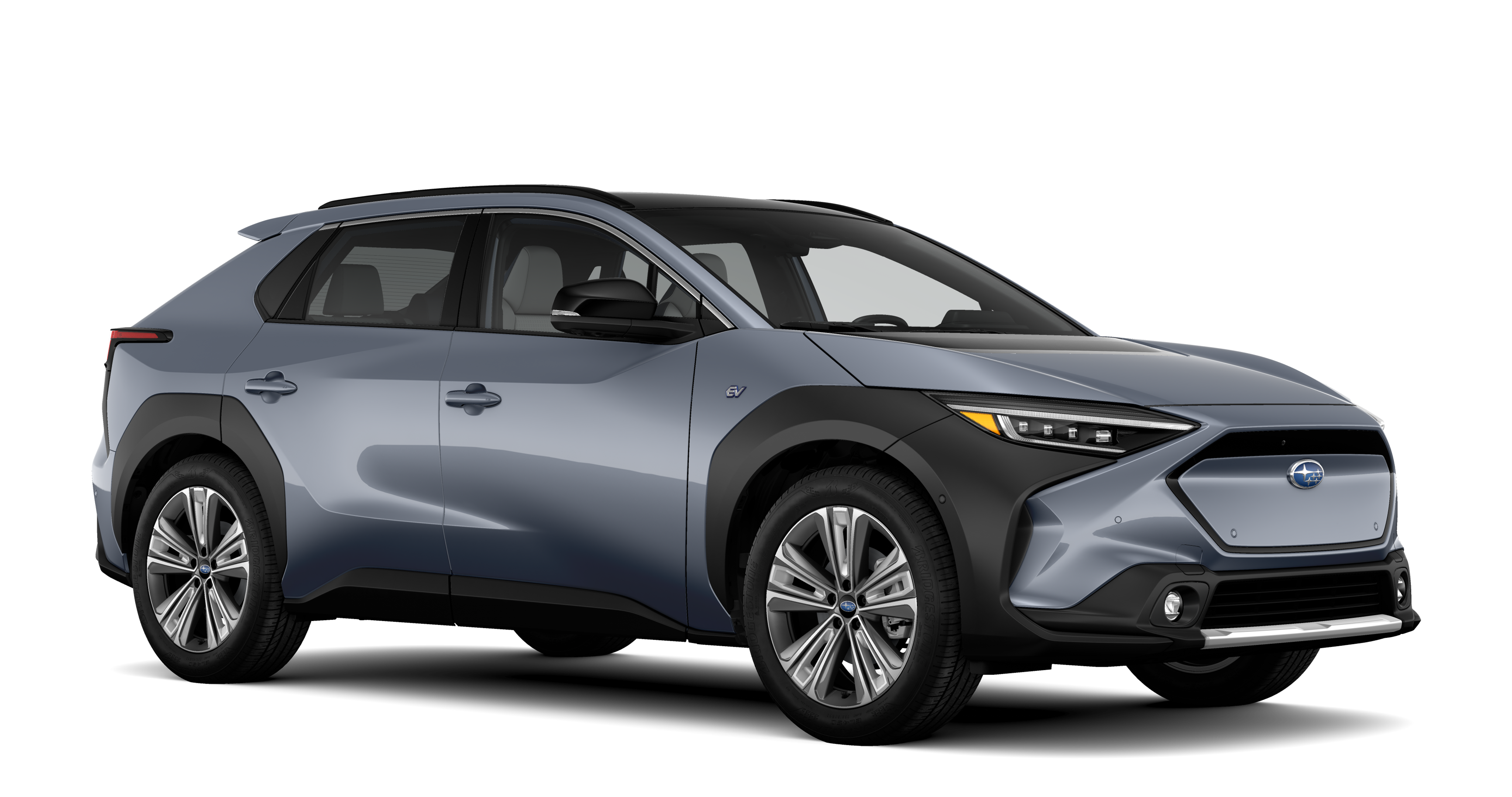Subaru EV Vehicle Touring Trim shown in Harbor Mist Gray Pearl, 2 tone