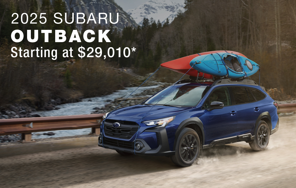 	
2025 Subaru Outback Starting at $29,010